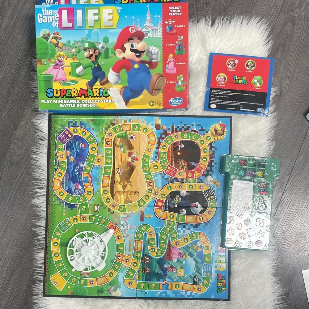 Super Mario The game of Life Board Game - by Hasbro